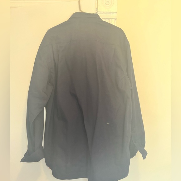 NWT Men’s XL Carhartt Long Sleeve Button Down Twill Workshirt in Navy - Picture 5 of 6